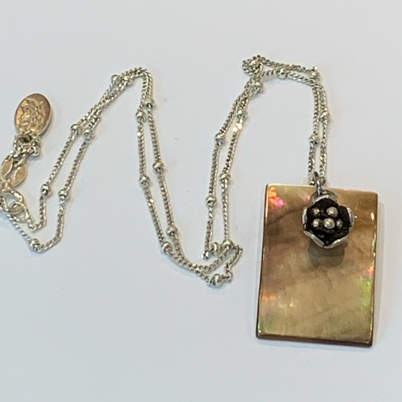 Satya Jewelry Jewelry - Satya lotus abalone mirror of the soul sterling